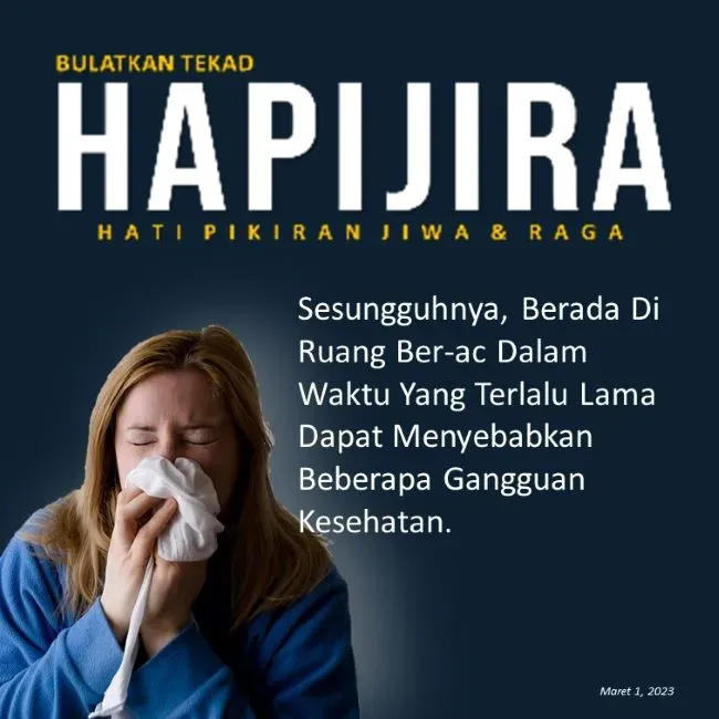 Dampak Negatif Beraktivitas dalam Ruang Berpendingin Udara