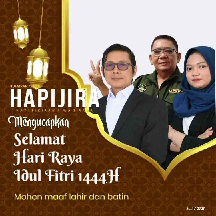 Team HAPIJIRA Mengucapkan Selamat Idul Futri 1444 H Mohon Maaf Lahir dan Batin HAPIJIRA