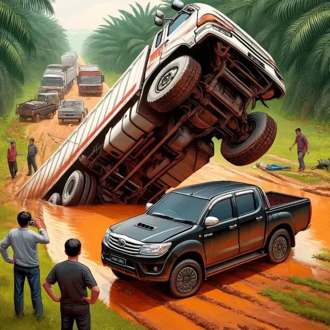 di rute Tambang Bauksit PT BKB di rute Tambang Bauksit PT BKB