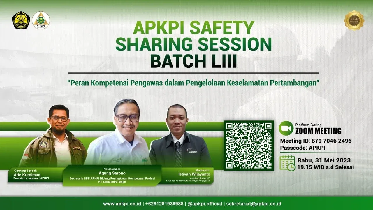 APKPI : Peran Kompetensi Pengawas Dalam Pengelolaan Keselamatan Pertambangan : Meningkatkan Keamanan dan Kesejahteraan News